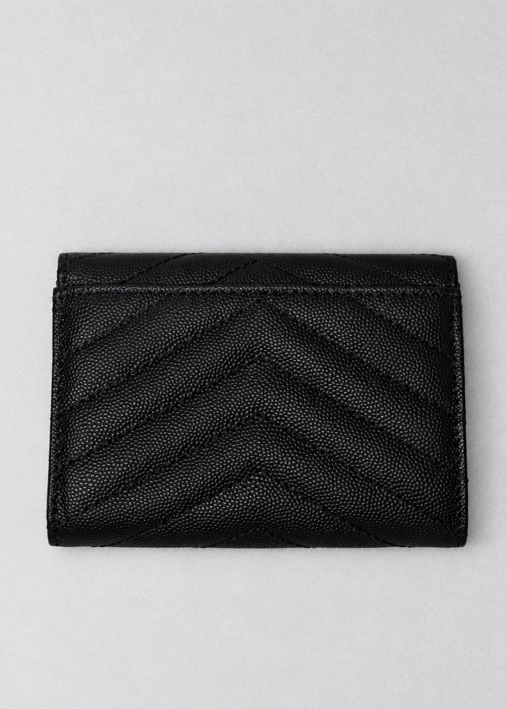 Yves Saint Laurent Cartera Negra Logo Dorado