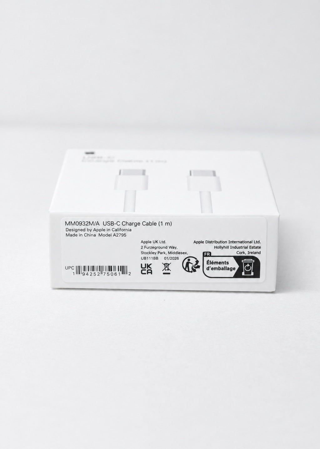 Pack Apple Adaptador USB-C 20W + Cable USB-C 1m