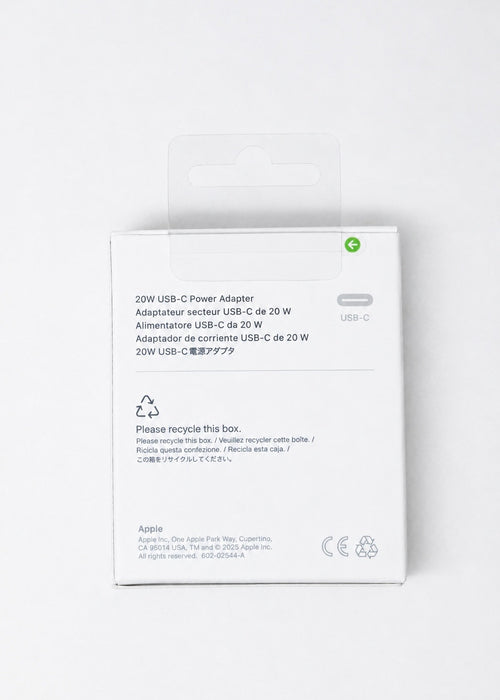 Apple Adaptador de Corriente USB-C 20W